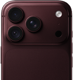 جهاز iPhone&nbsp;18&nbsp;Pro بلون عنّابي، يعرض كاميرا رئيسية 48MP مع فتحة عدسة متغيرة