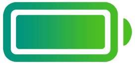 Illustration of a fully charged battery icon