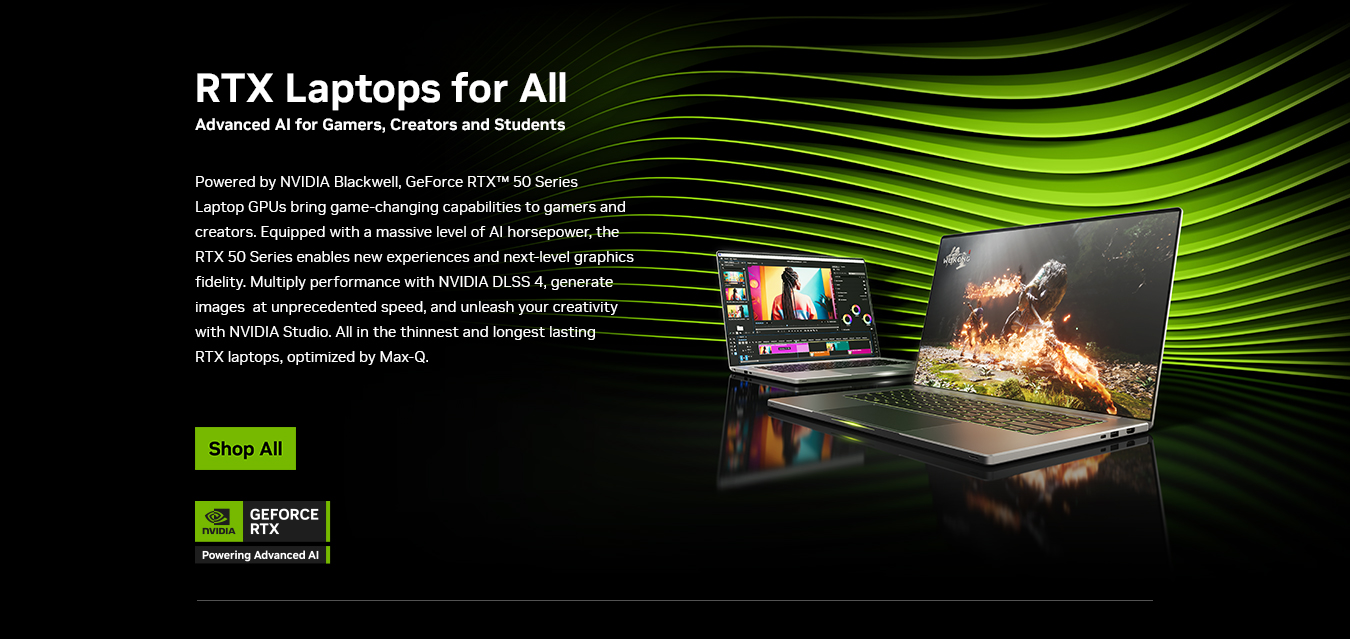 NVIDIA RTX creators section