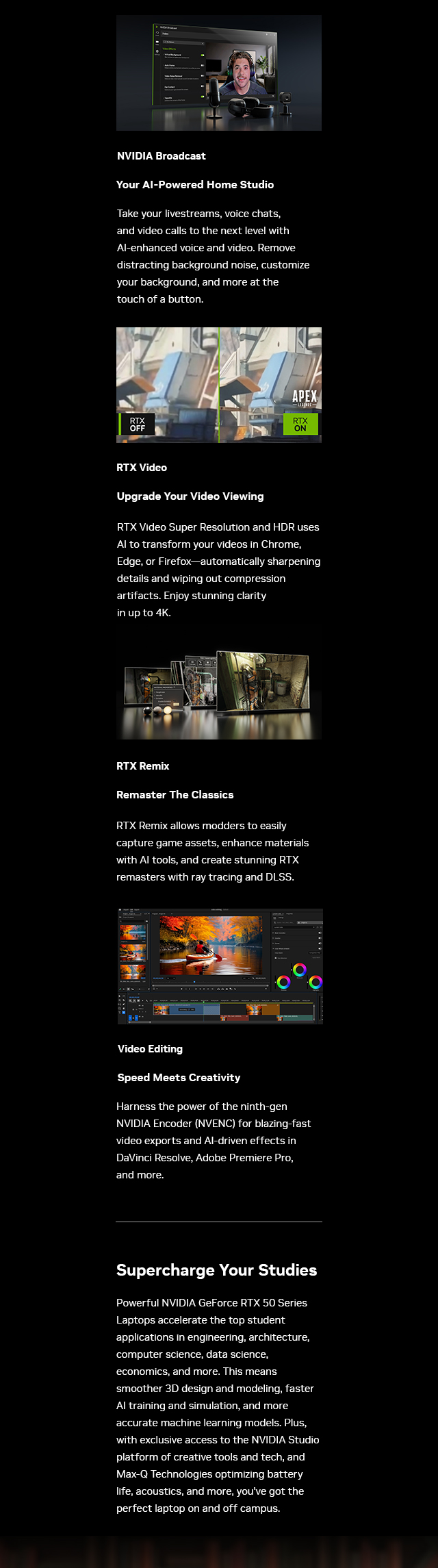 NVIDIA App and G-SYNC mobile section