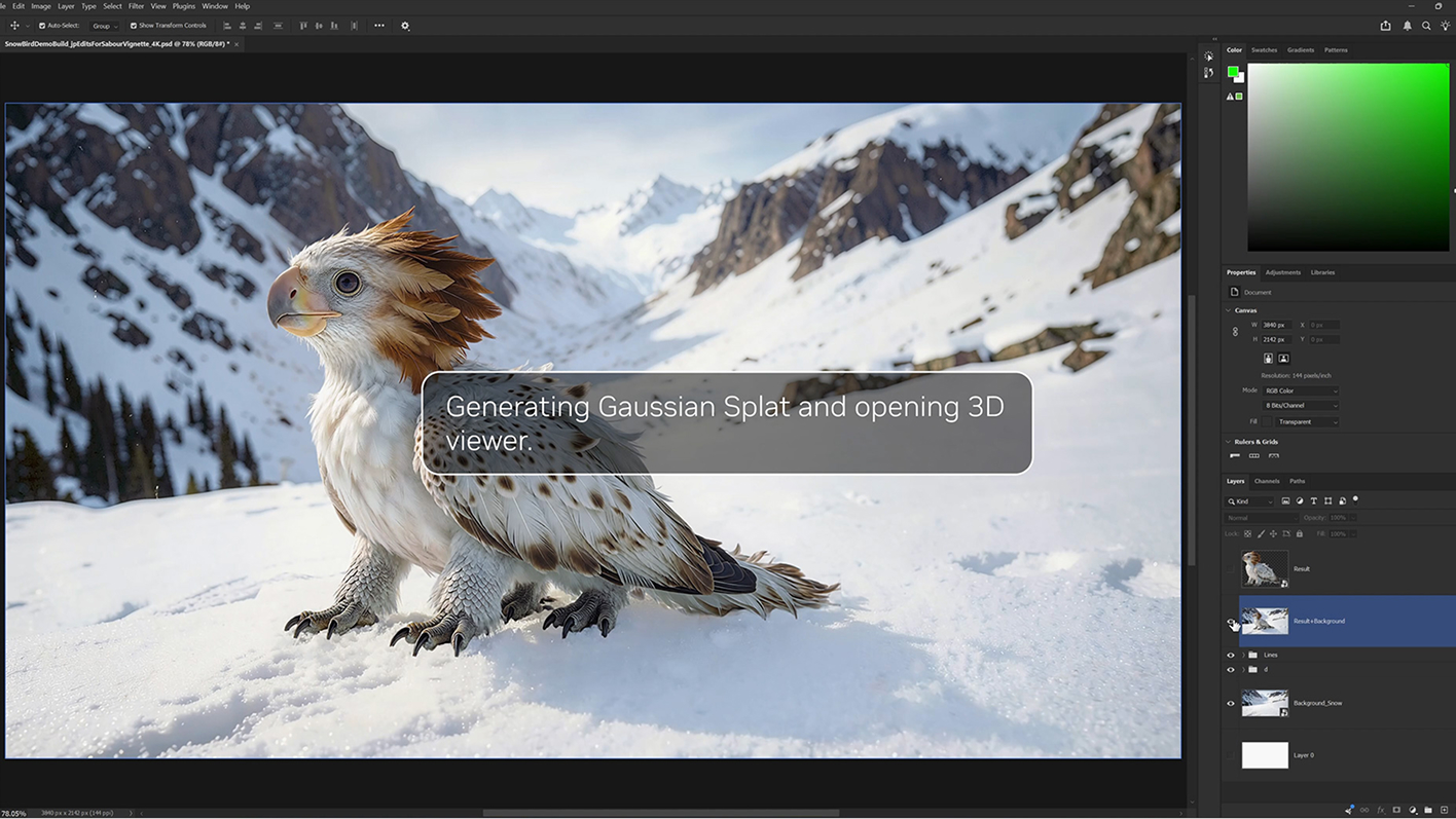 AI agent creating 3D content