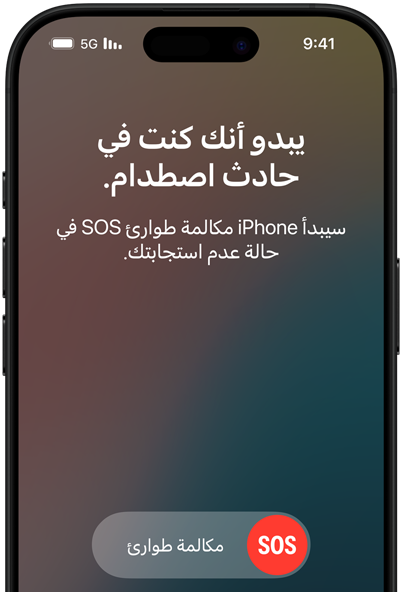 عرض موقع GPS للمستخدم والرسائل عبر ميزة القمر الصناعي في iPhone 16 Pro‏