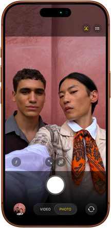 iPhone 17 Pro, front exterior, Center Stage for photos feature