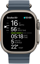 Apple Watch Ultra 3, diving screen